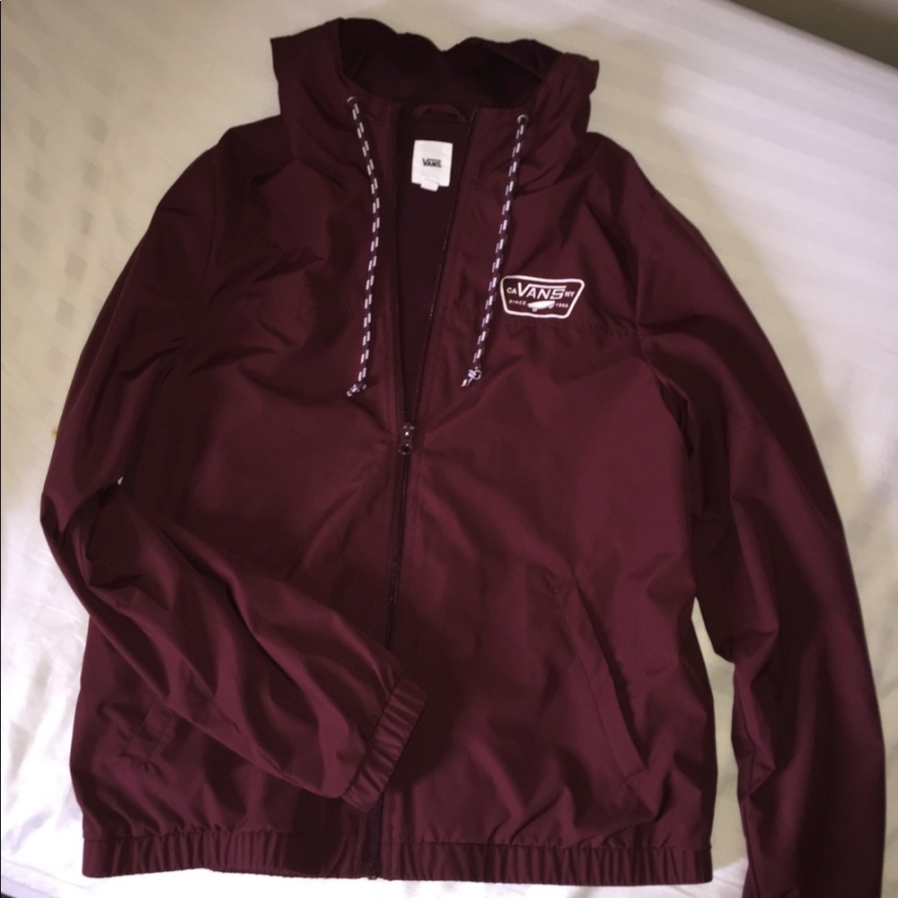 Vans maroon windbreaker